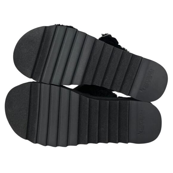 Koolaburra by UGG Furr-ah Slide Sandal Black Women’s 11 Faux Fur Slippers NWOT - Picture 12 of 13